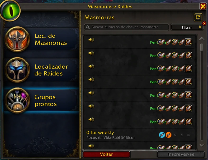 Listagem bugada no localizador