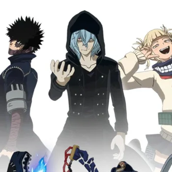 New My Hero Academia Collab with Fortnite may have Dabi, Shigaraki and Himiko Toga skins My Hero Academia em Fortnite - Dabi, Shigaraki e Himiko Toga - capa