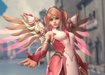 Overwatch 2: Campanha da Mercy Rosa retorna em apoio à Breast Cancer Research Foundation, com nova roupa para a personagem! Mercy Rosa Dourado - Overwatch 2 - capa 001