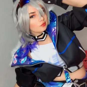 Silver Wolf, de Honkai Star Rail, neste belo cosplay da Bella - capa 02