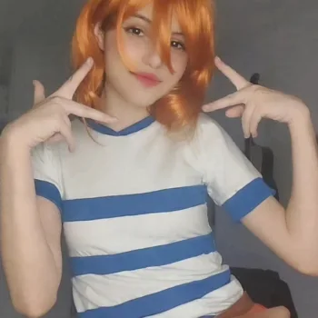 Nami clássica neste belo cosplay de One Piece, da Titia Maiii Belo cosplay da Nami clássica, de One Piece, da Titia Maiii - capa 02