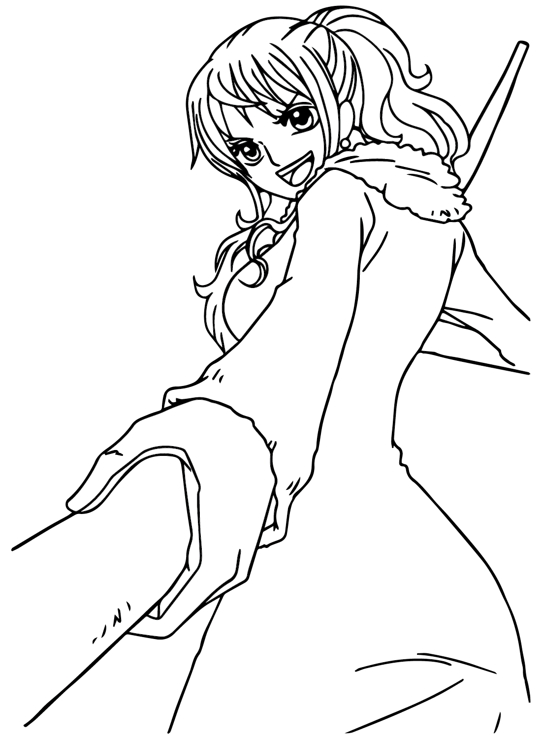 Nami Coloring Page - One Piece - 2024 - 004