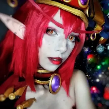 Alexstrasza, de World of Warcraft, ganha belo cosplay natalino da Sally Alexstrasza Cosplay - Versão de Natal - World of Warcraft capa