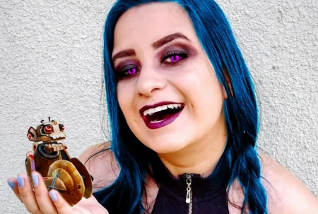 Jinx Cosplay, de Arcane League of Legends - Áthany capa