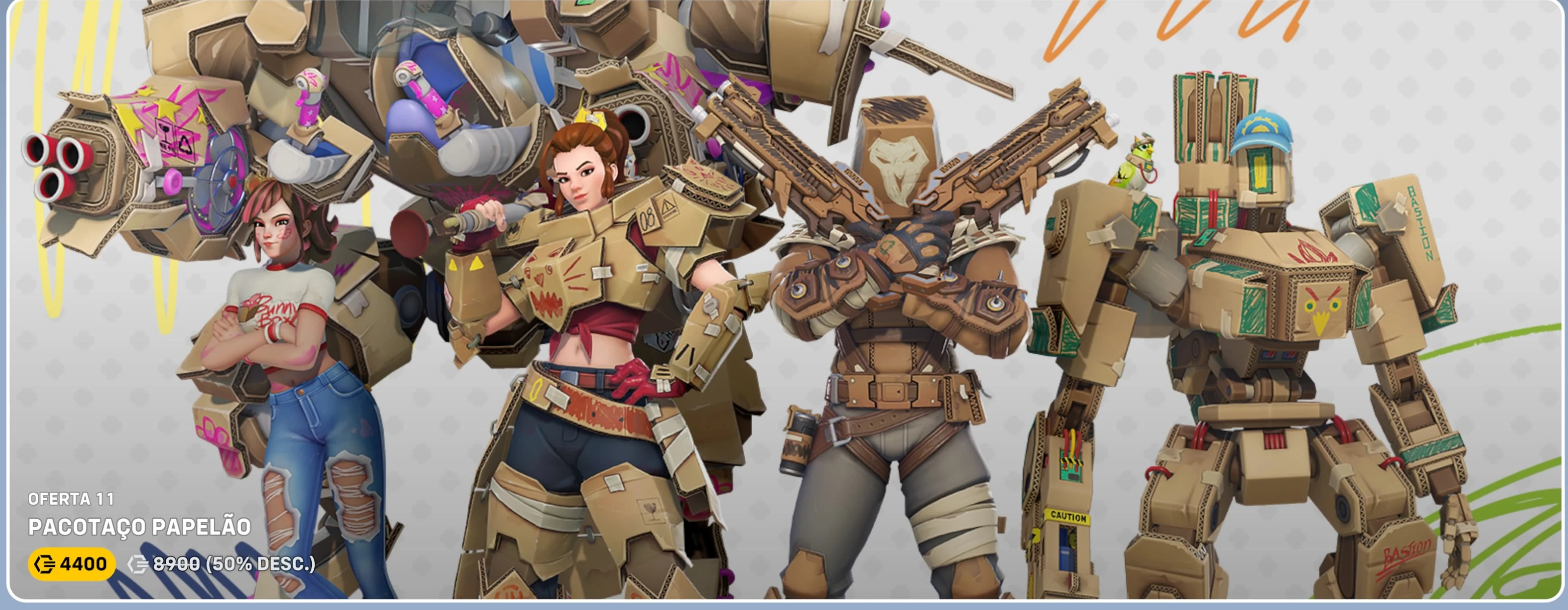 Overwatch 2 ganha skins com temática de Papelão