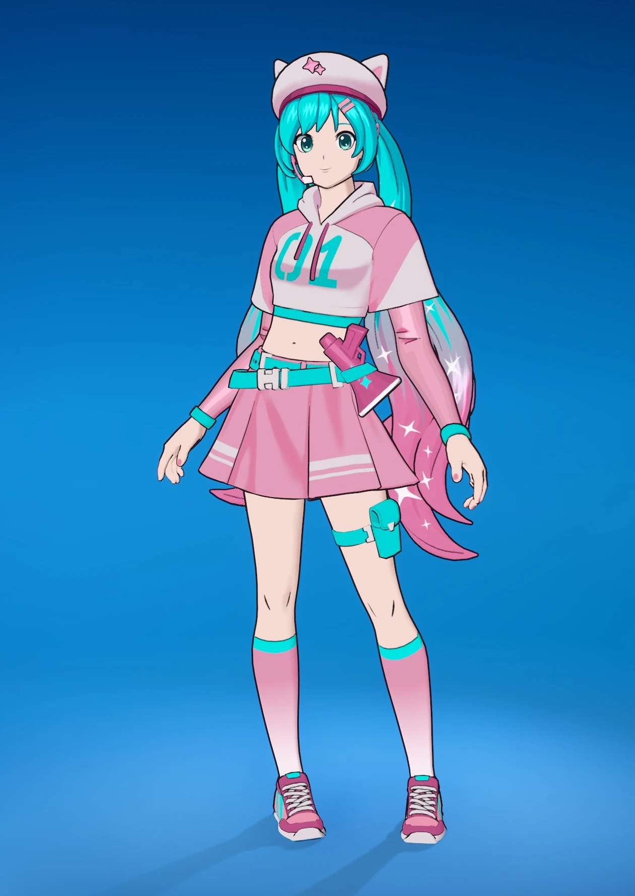 Neko Hatsune Miku em Fortnite - 001