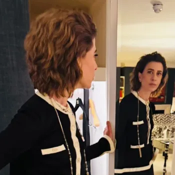 Fernanda Torres participa do Bafta 2025 e também divulga fotos dela com a Demi Moore Fernanda Torres - Look do Bafta 2025 capa