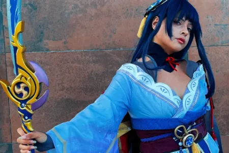 Shogun Raiden Cosplay, de Genshin Impact - Scar capa