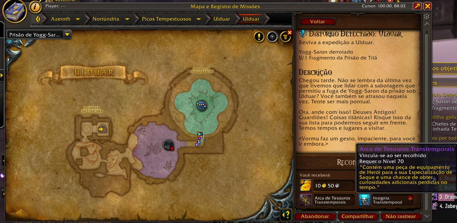 WoW Missão de Ulduar com chance de ter mounts