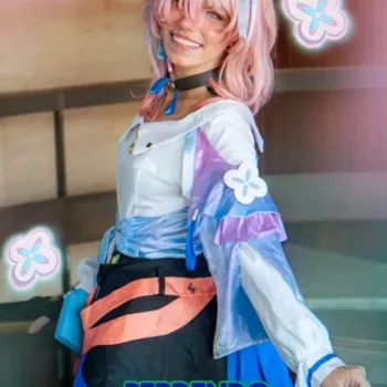 Belo cosplay da 7 de Março, de Honkai Star Rail, da Linnah - capa stories