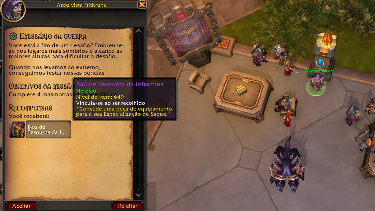 WoW Quest com item heróico - Março 2025