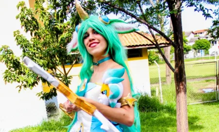 Soraka Star Guardian Cosplay - League of Legends - Ladyfox galaxias capa