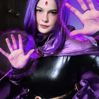 Belo cosplay da Ravena, de Teen Titans, da Nitta - capa