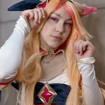 Ahri Cosplay Star Guardian Lili capa