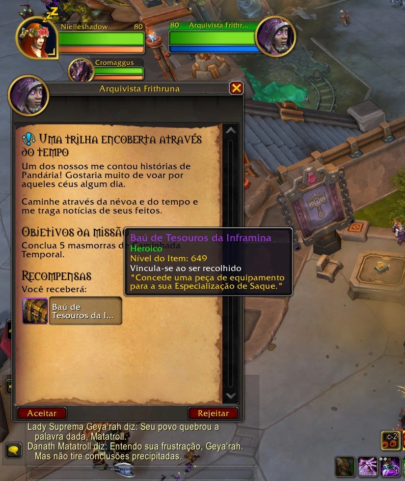 WoW Uma trilha Encoberta Através do Tempo