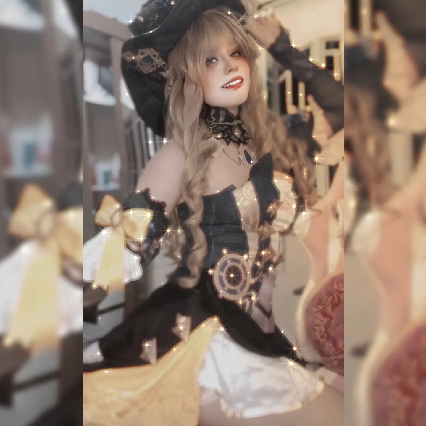 Belo cosplay da Navia, de Genshin Impact, da Isa Coelha - 001