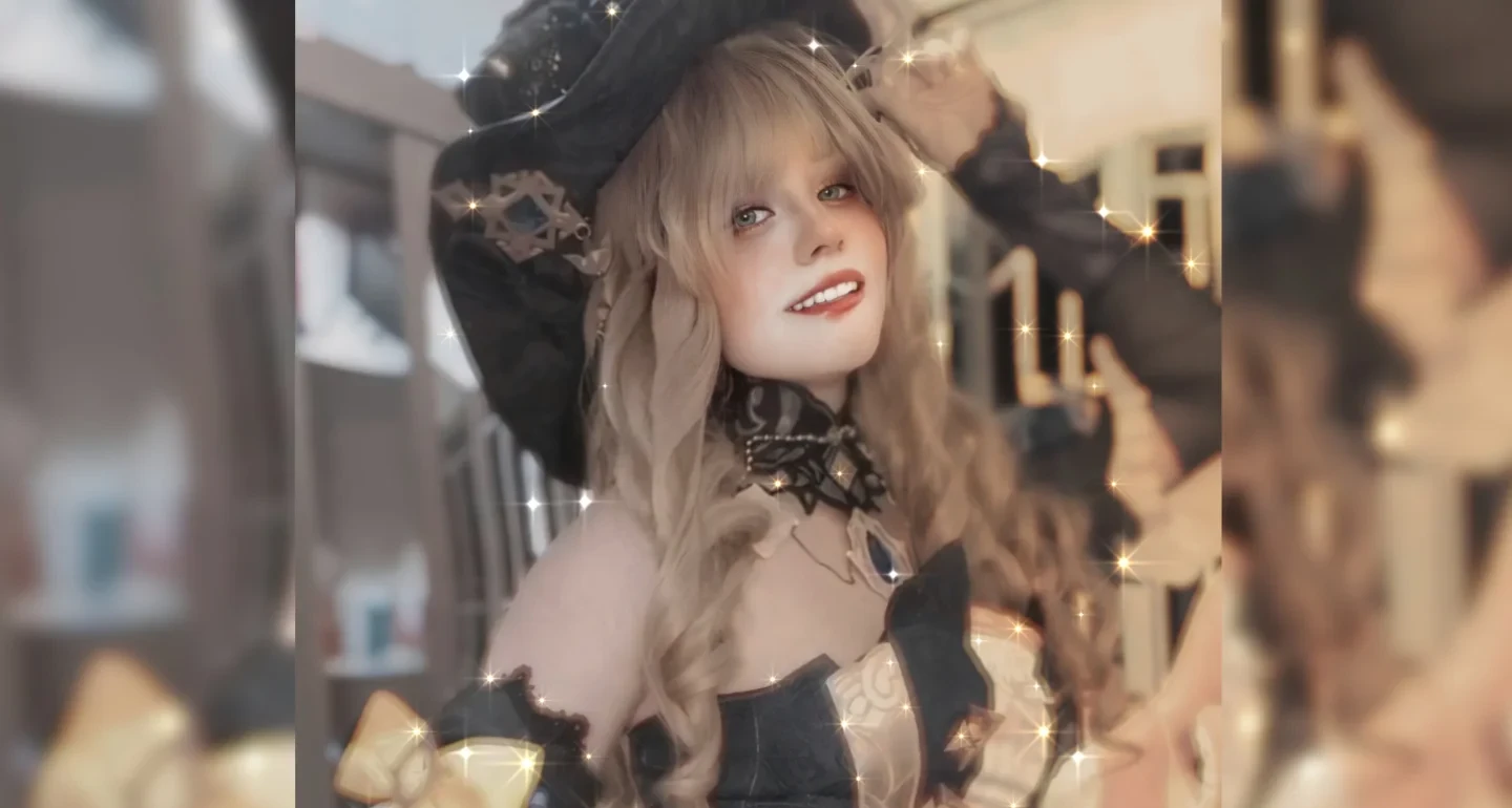 Belo cosplay da Navia, de Genshin Impact, da Isa Coelha - capa
