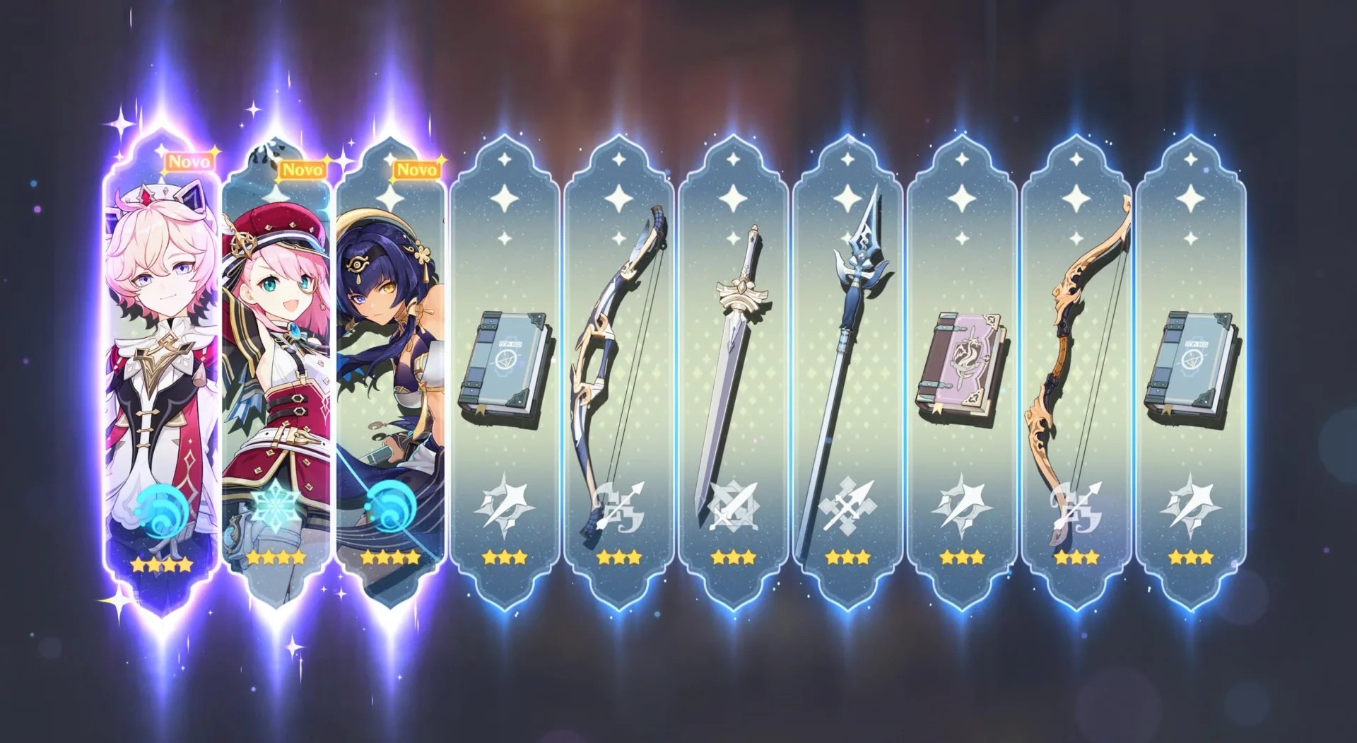 Pulls no Genshin Impact em junho 2025