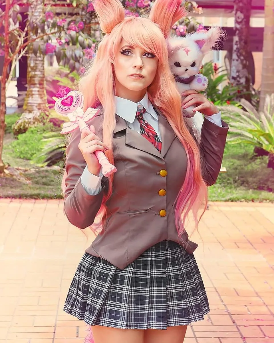 Ahri Colegial Cosplay - Kitsune Raposa 001