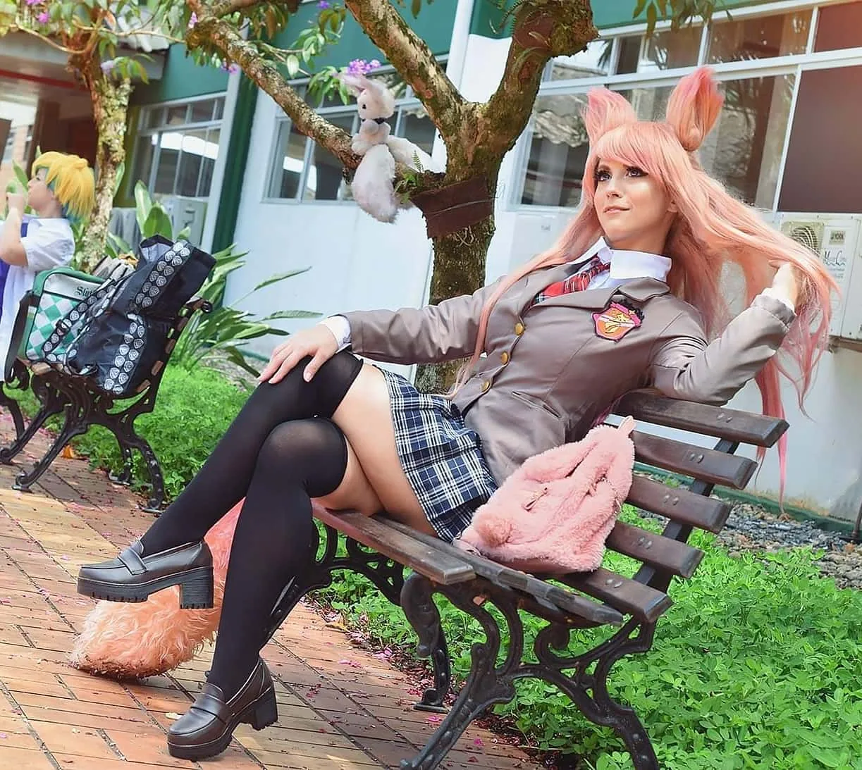 Ahri Colegial Cosplay - Kitsune Raposa 002