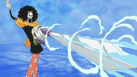 Brook One Piece capa espada