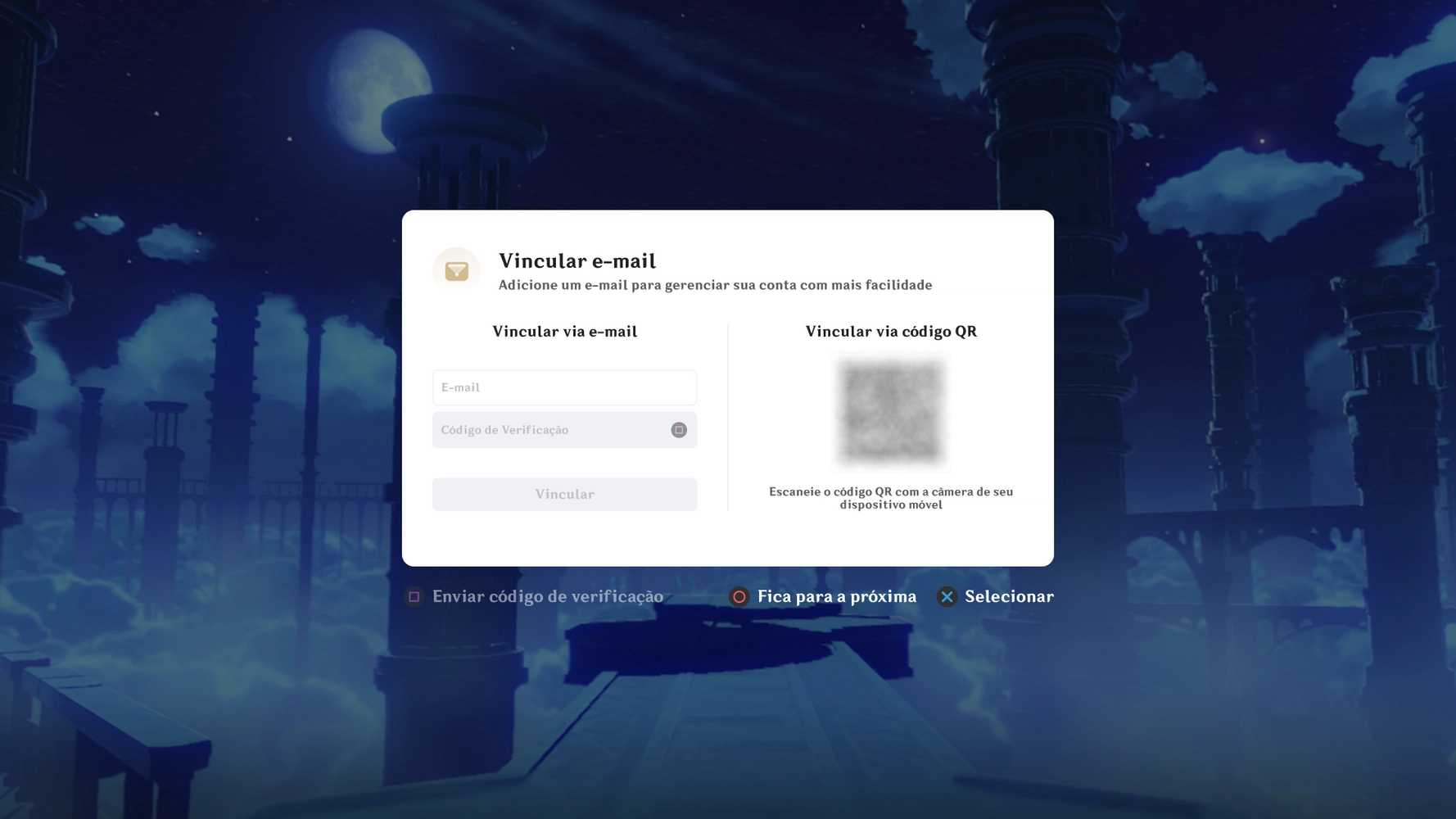 Genshin Impact - Vincular Email