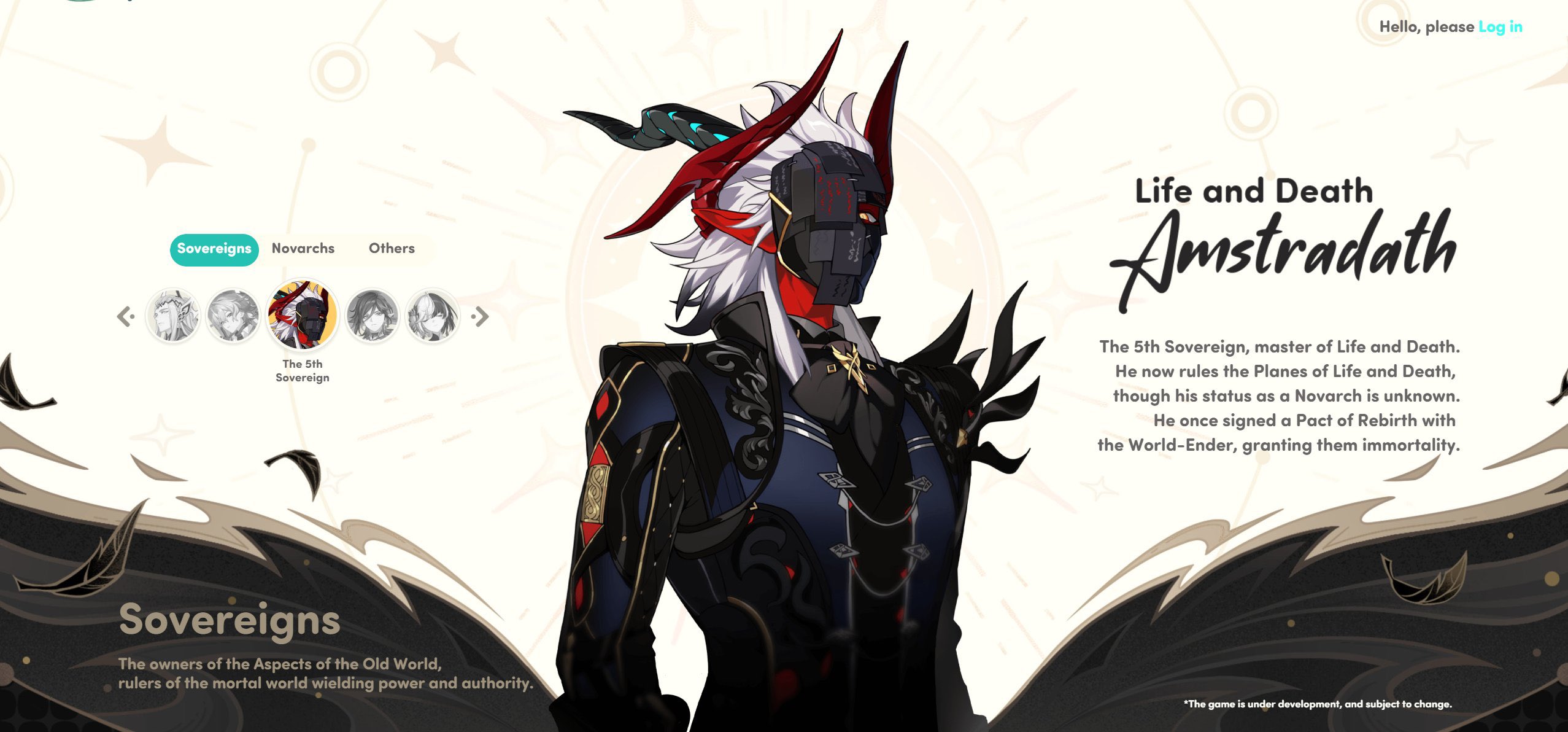 Honkai Nexus Anima - Amstradath - Menu