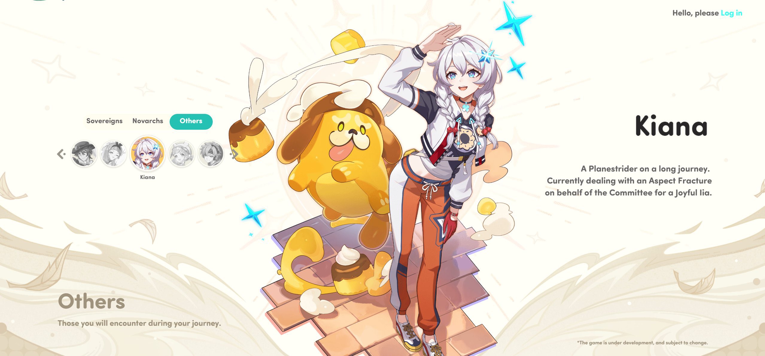 Honkai Nexus Anima - Kiana - Menu