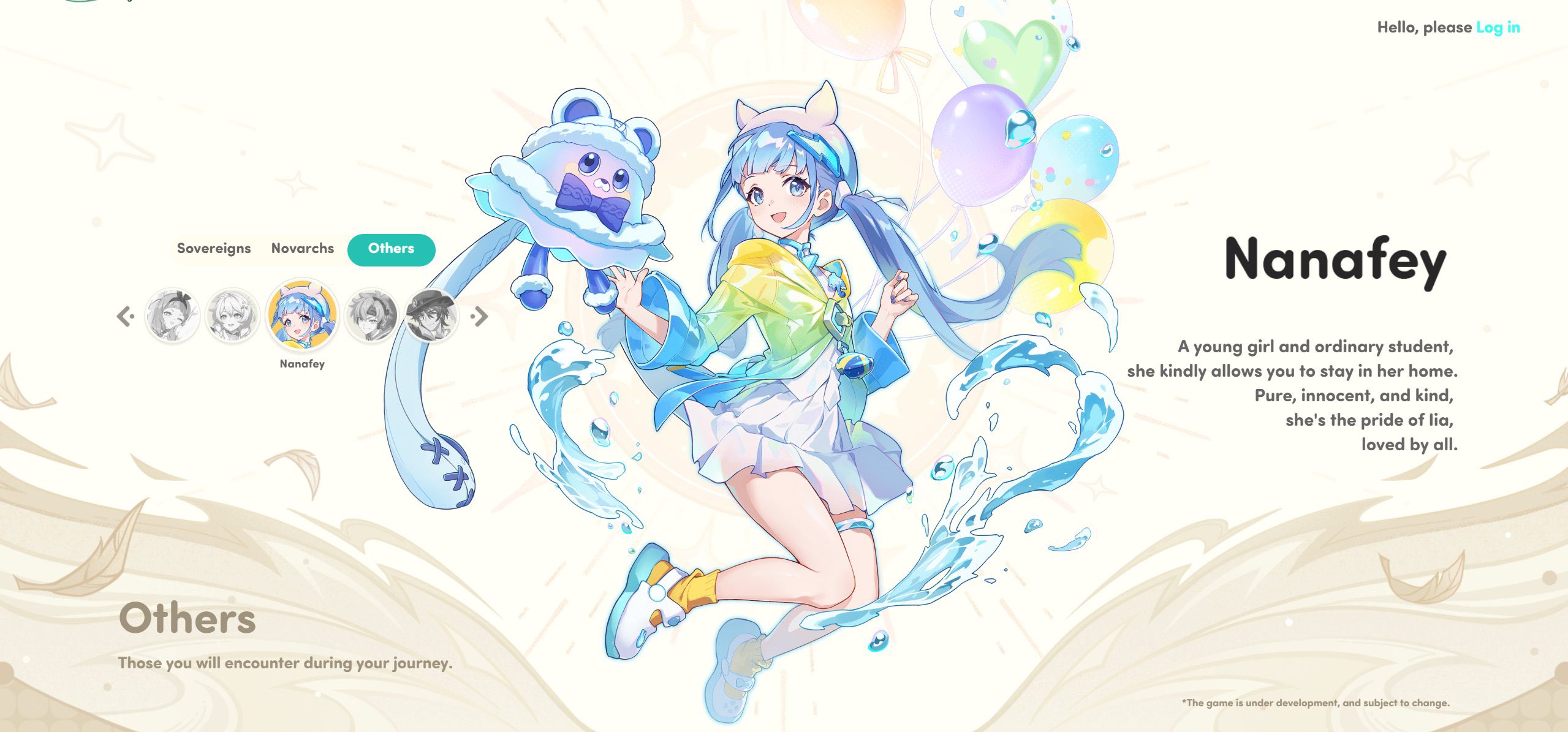 Honkai Nexus Anima - Nanafey - Menu