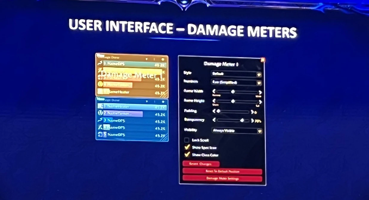 User Interface Damage Meters - WoW Midnight