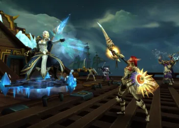 World of Warcraft Battle for Azeroth - Jaina enfrentando elfa da Horda - Raide