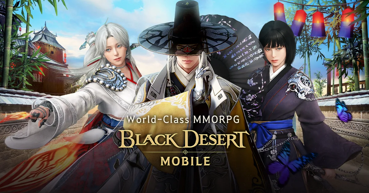 Black Desert Mobile Adventuring Fervor and Market Merge Key Art