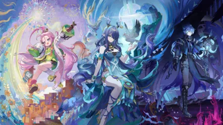 Genshin Impact - Flins, Lauma e Aino Wallpaper Art Full HD 4K