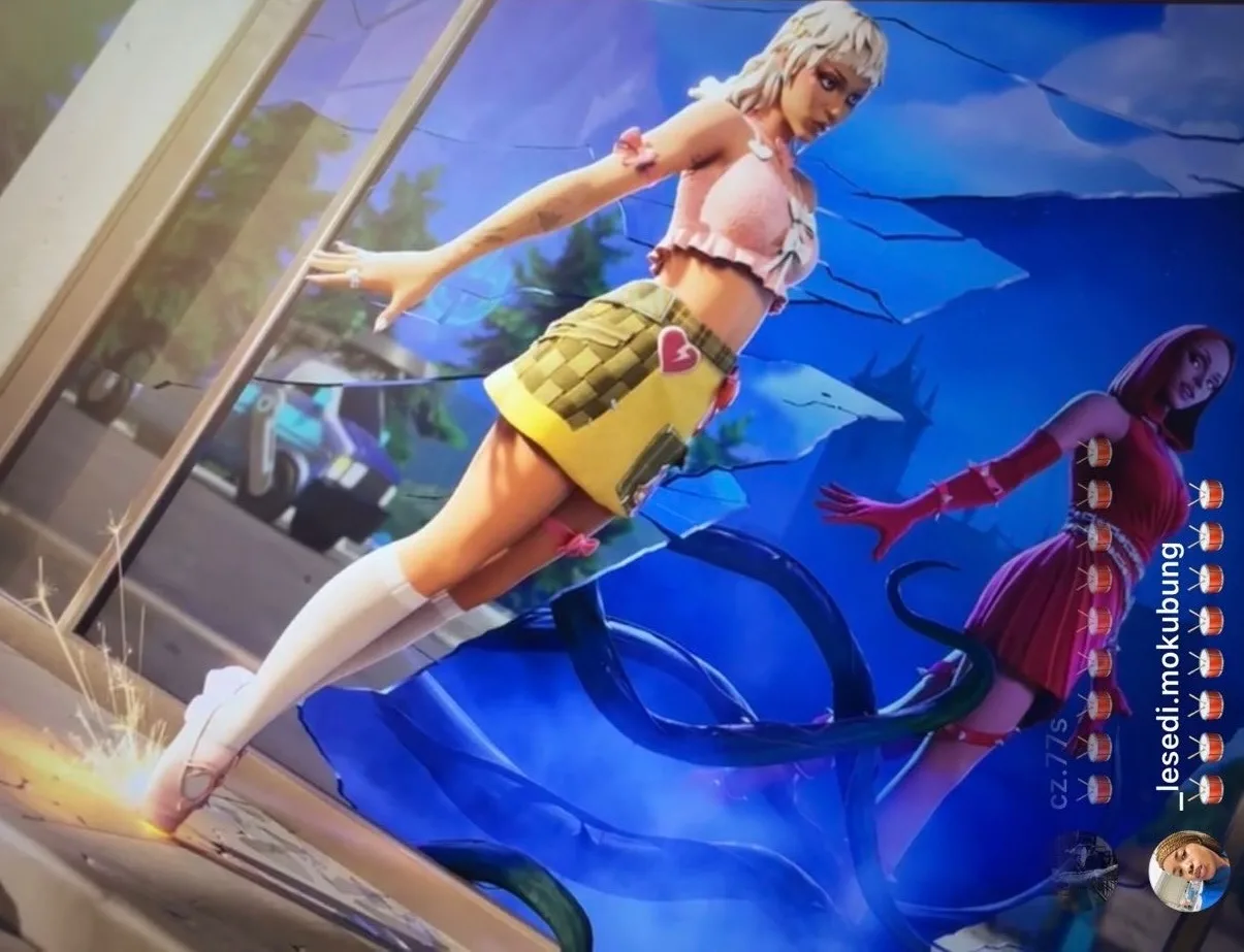 Nova prévia das roupas temáticas da Doja Cat em Fortnite