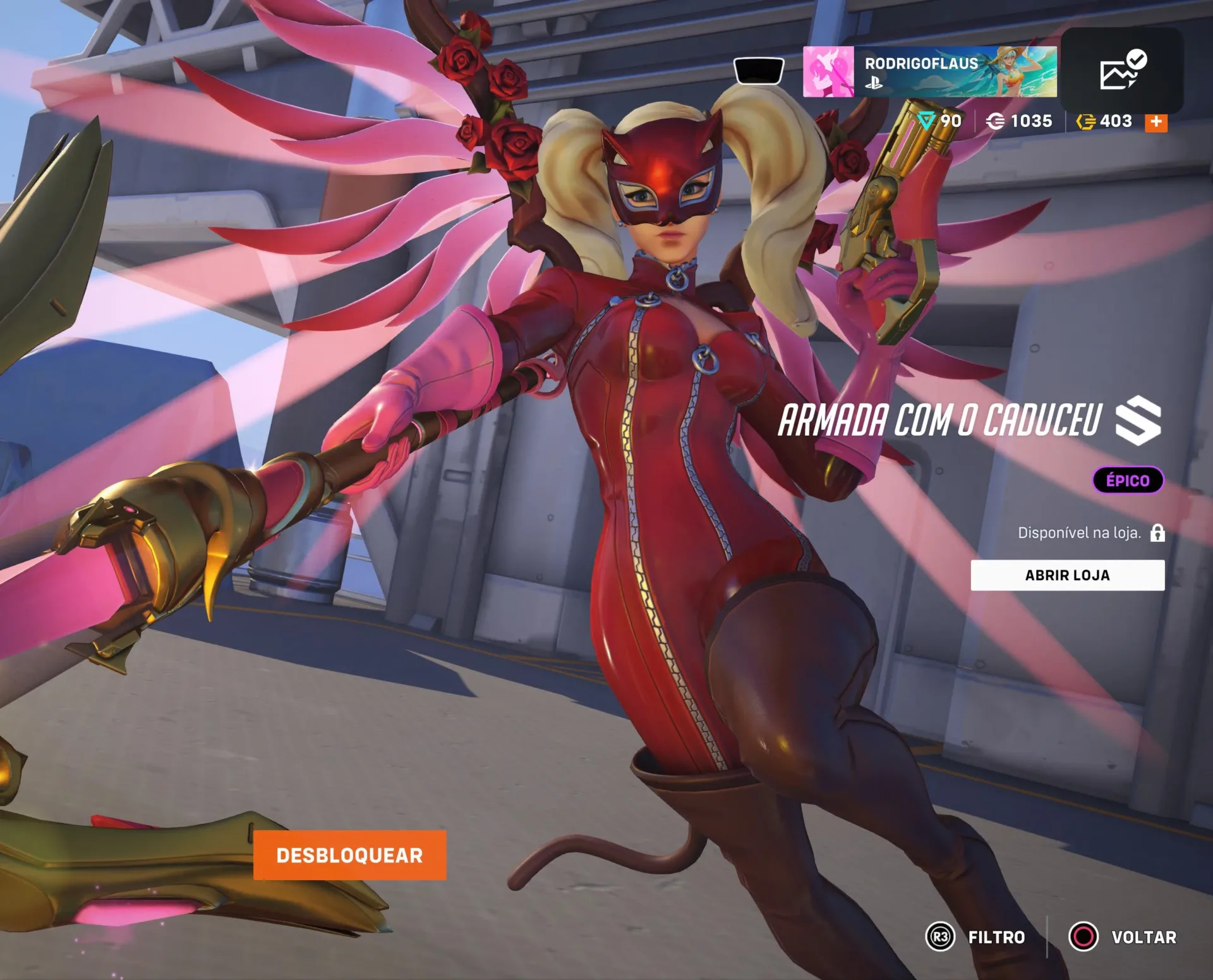 OW2 Jogando com a Mercy Pantera 03