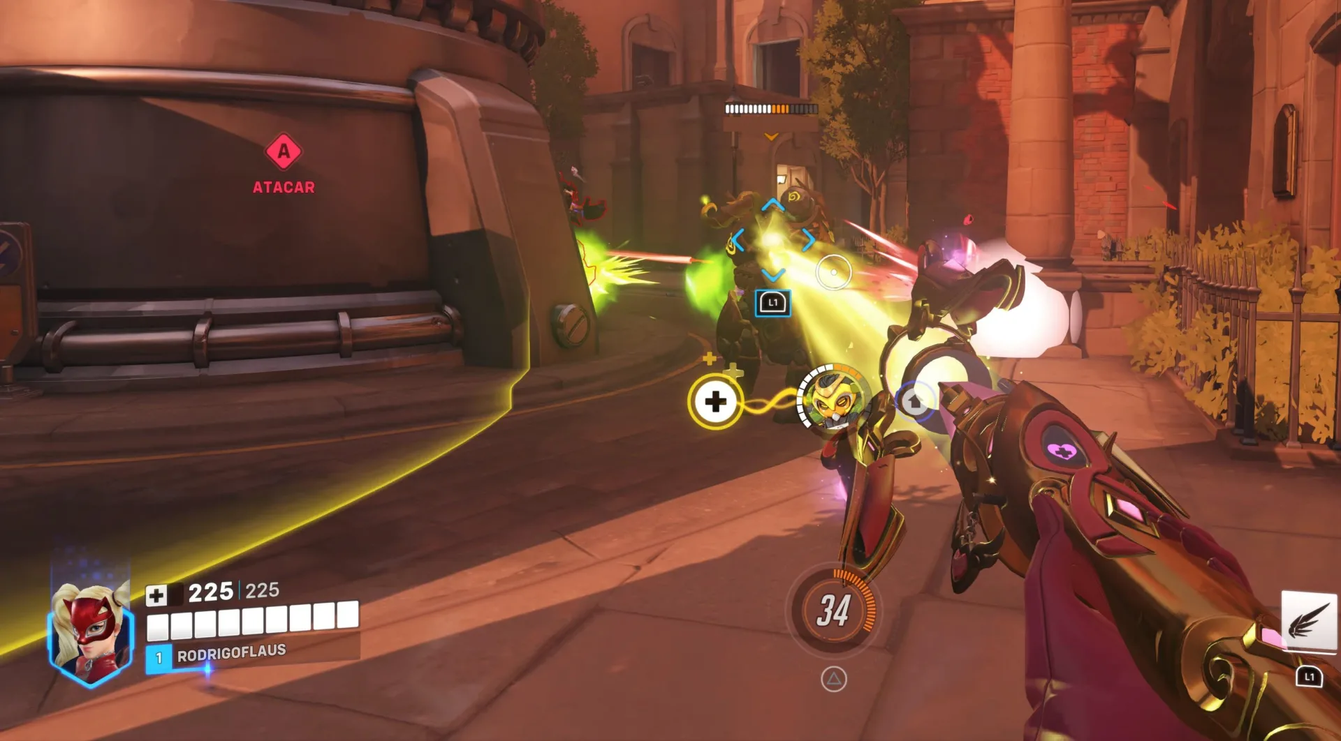 OW2 Jogando com a Mercy Pantera