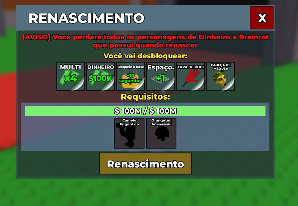 Renascimnento Brainrot 100 M 001
