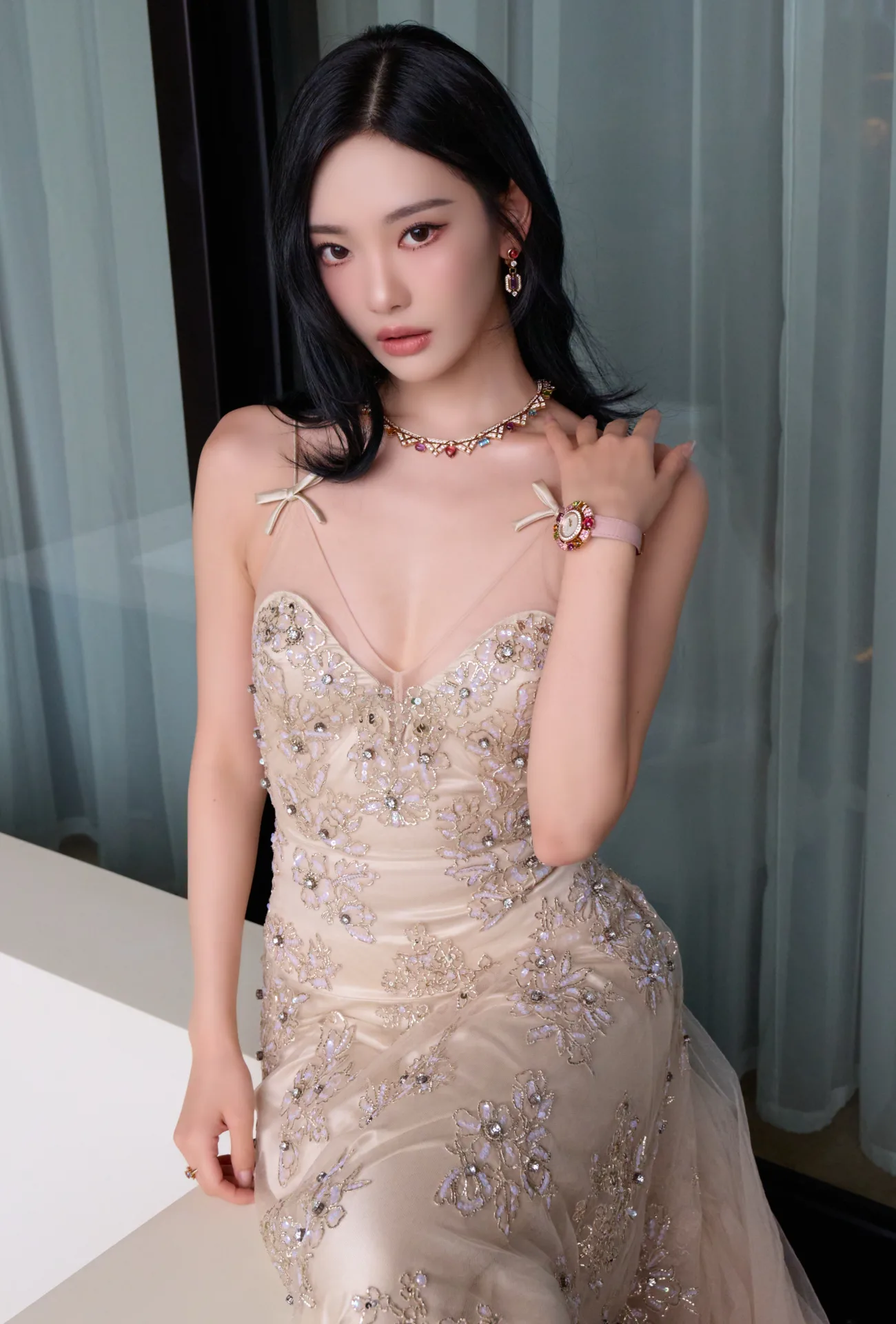 Aespa NINGNING Weibo Update - Beautiful Dress - Vestido lindo 001