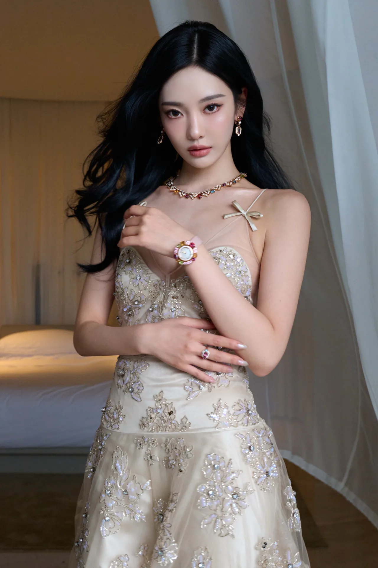 Aespa NINGNING Weibo Update - Beautiful Dress - Vestido lindo 002