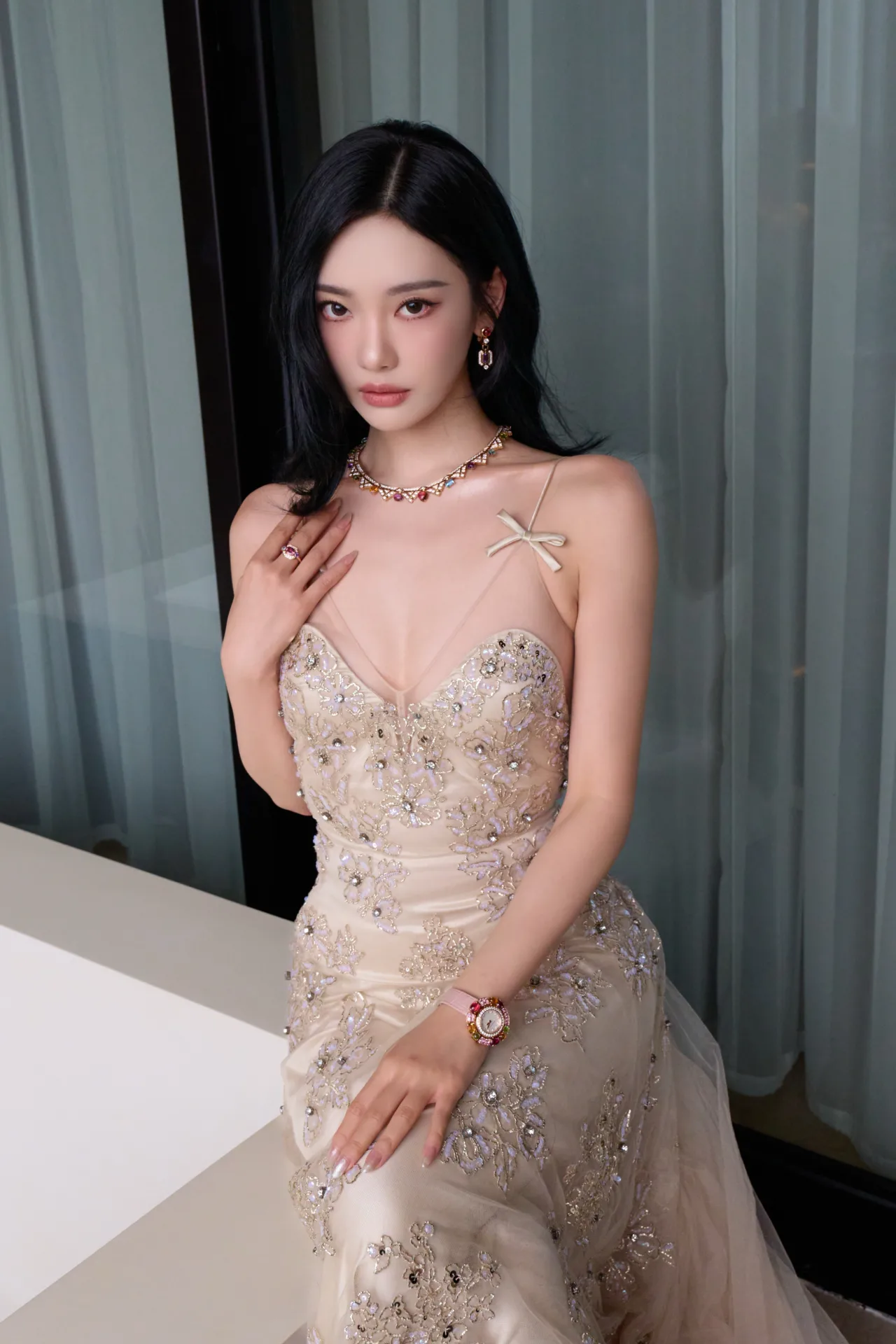 Aespa NINGNING Weibo Update - Beautiful Dress - Vestido lindo 003