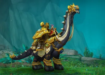 Brutossauro Dourado do Comerciante está de volta na loja de itens do World of Warcraft! Brutossauro do WoW capa 001