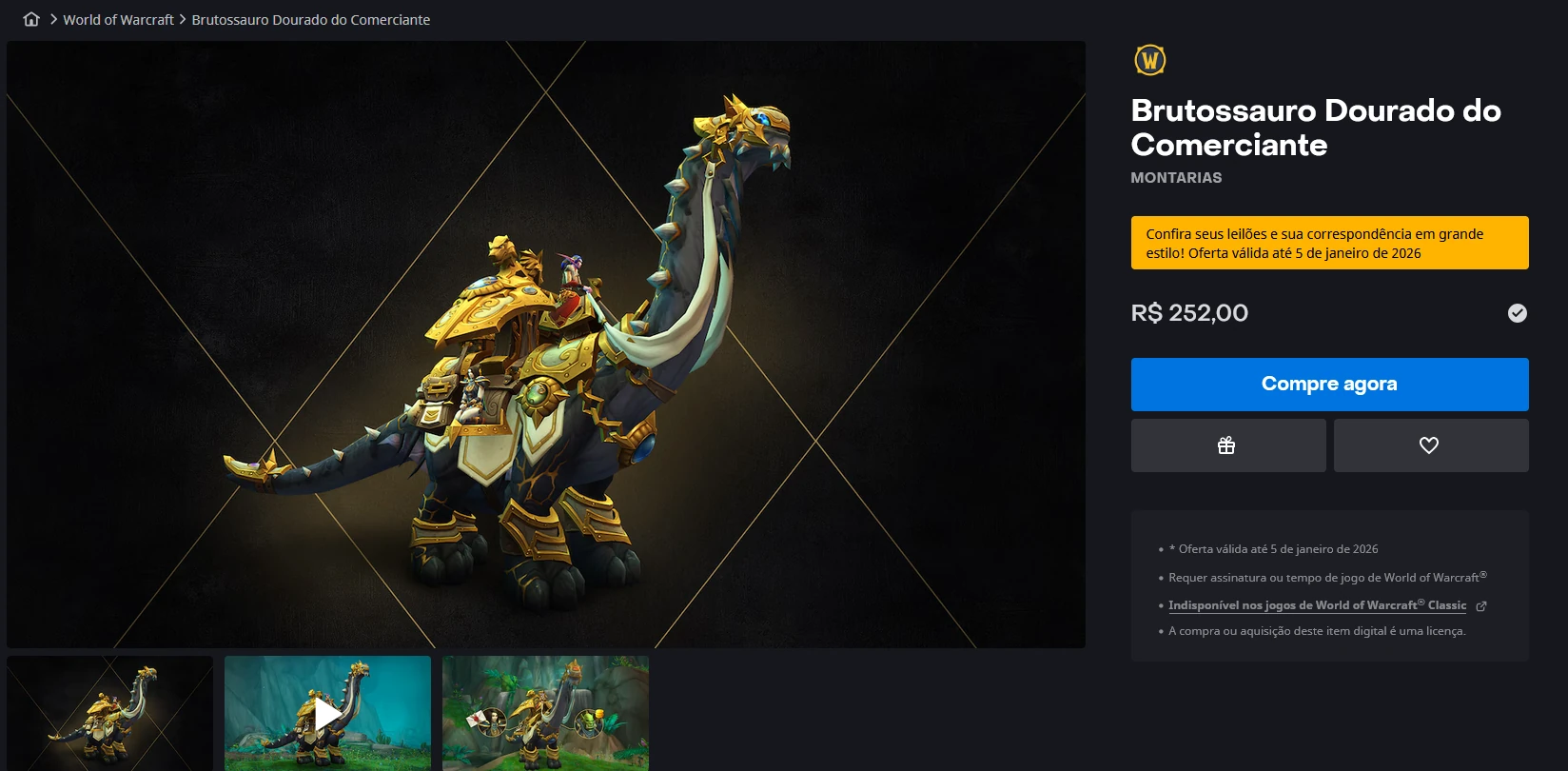 Brutossauro retorna ao WoW 001