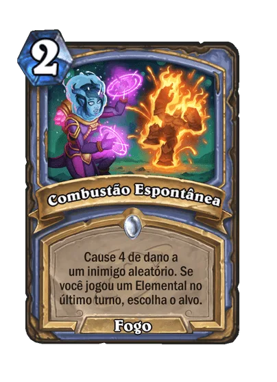 Combustão Espontânea - Hearthstone Card