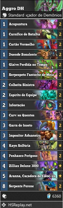 Deck de HS Aggro DH