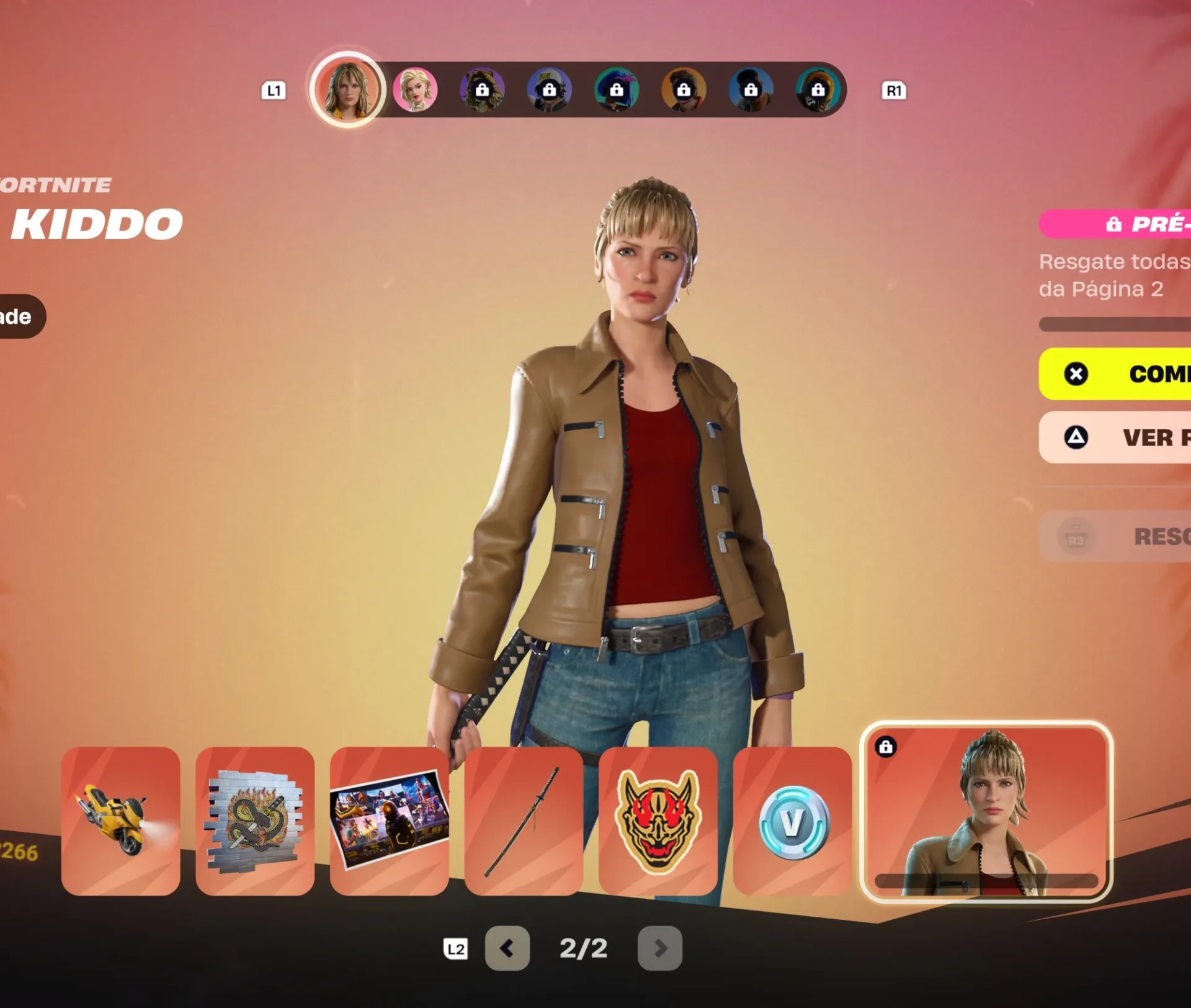 Fortnite Capítulo 7 - Noiva 004 - Beatrix Kiddo