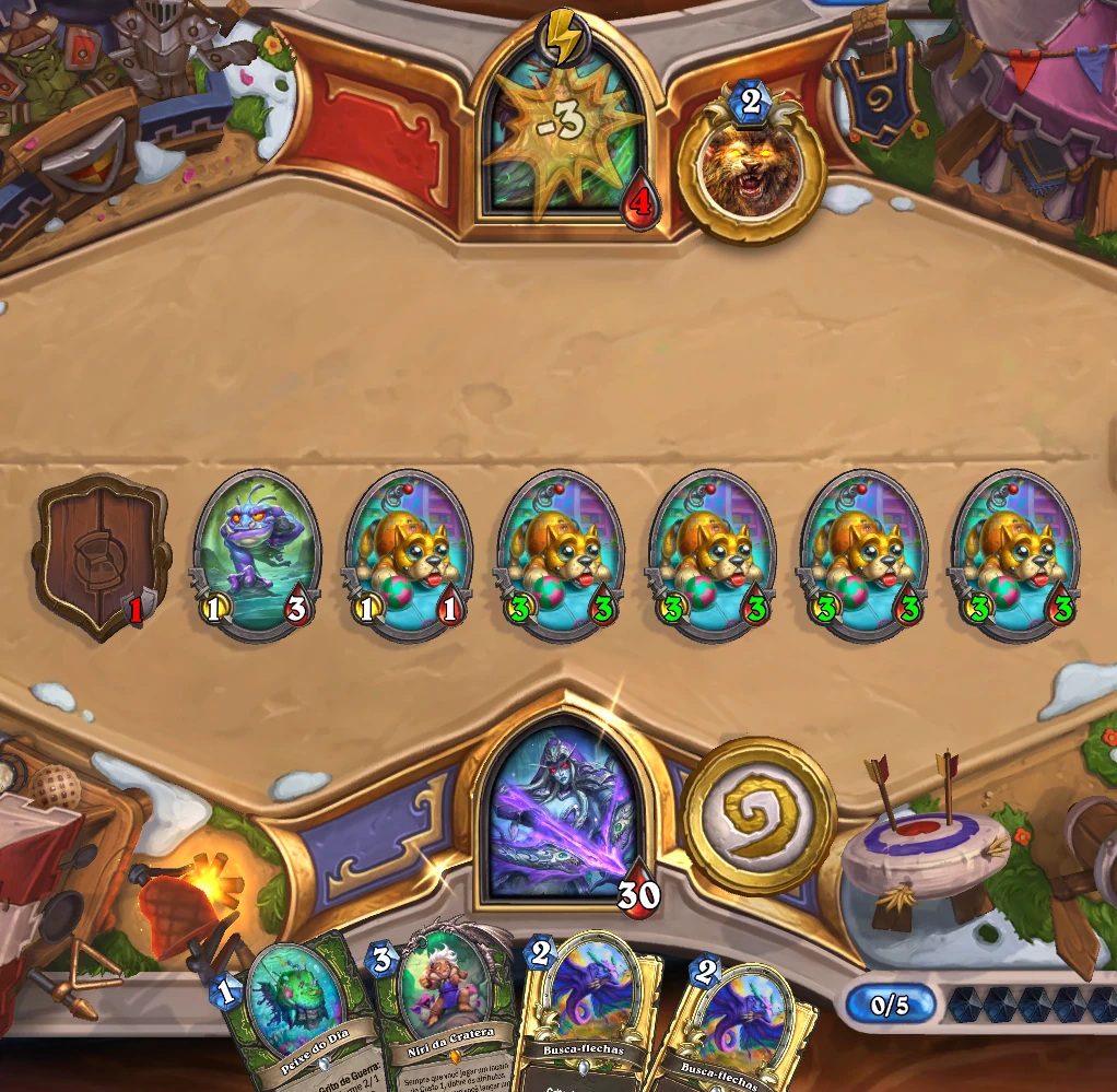 Hearthstone testando o Face Hunter