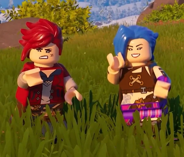 Jinx e Vi em Fortnite - Versões LEGO 001