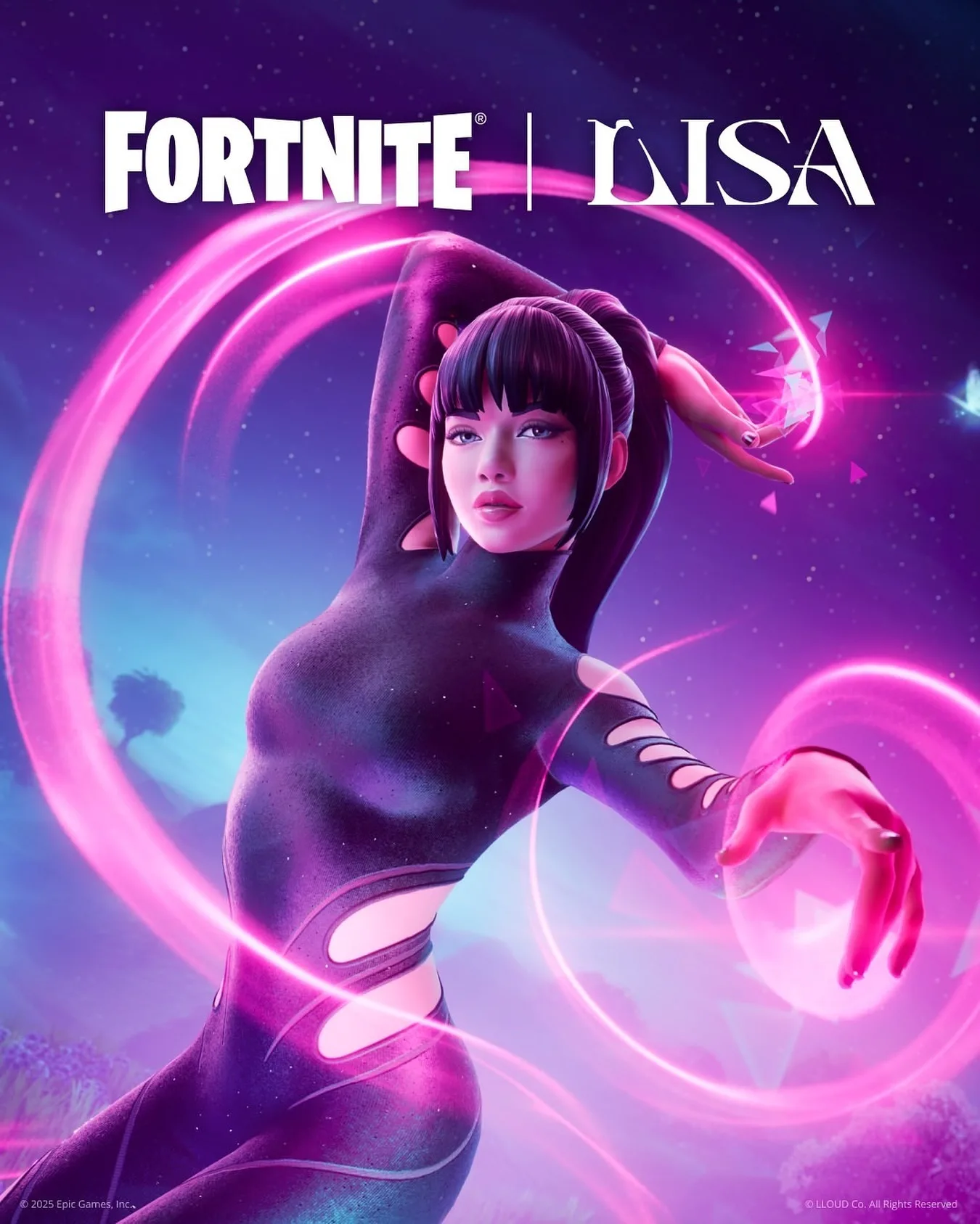 Lisa, do Blackpink, no Fortnite Festival - Imagem oficial 001