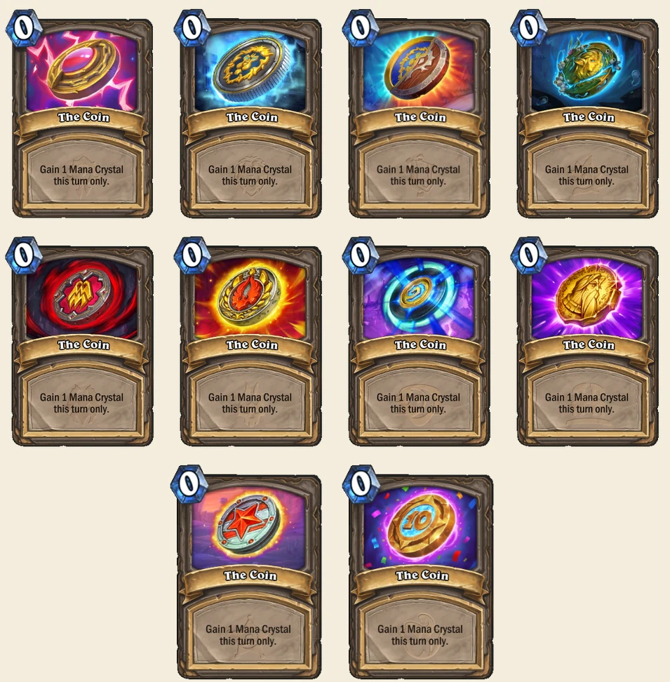 Moedas do novo evento de Hearthstone