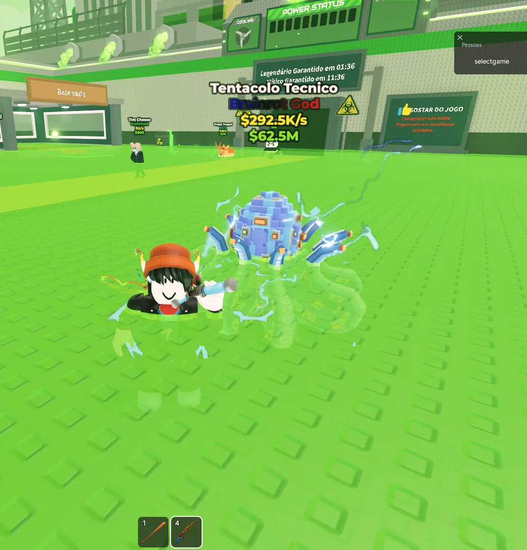 Roube um Brainrot Pescaria 005 e Tentacolo Tecnico